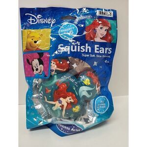 Disney Squish Ears Super Soft Slow Release Stress Toys‎ 2-Sided Princess ARIEL